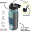 Botella acero inox doble pared vacío 32oz color azul