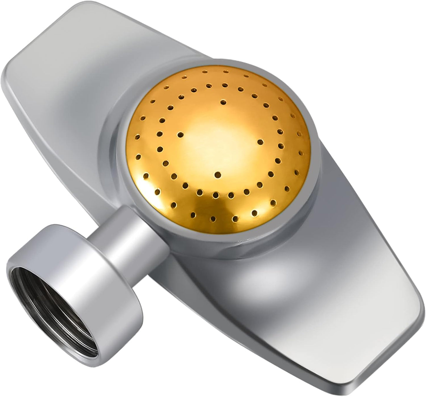 Rociador metal 360° rosca 3/4 pulg patrón ajustable jardín