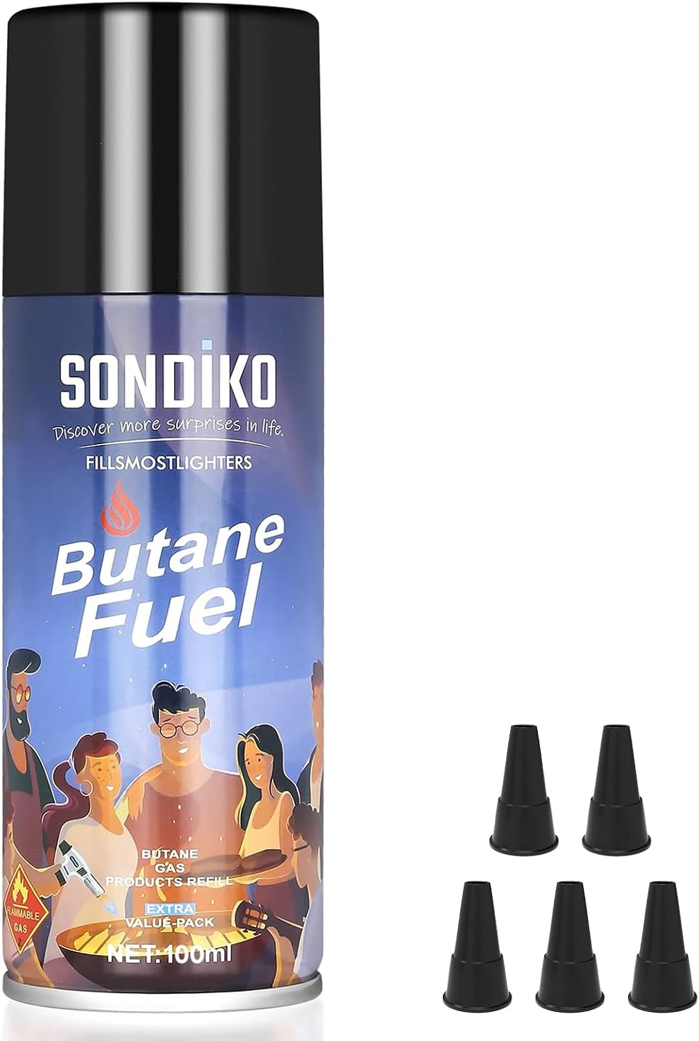 Recarga butano 100ml para encendedores llama chorro