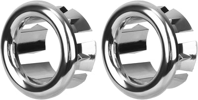 2 Anillos desbordamiento fregadero cromado ajuste universal