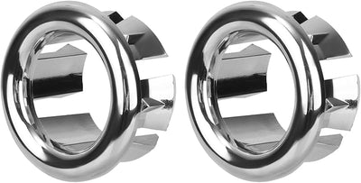 2 Anillos desbordamiento fregadero cromado ajuste universal