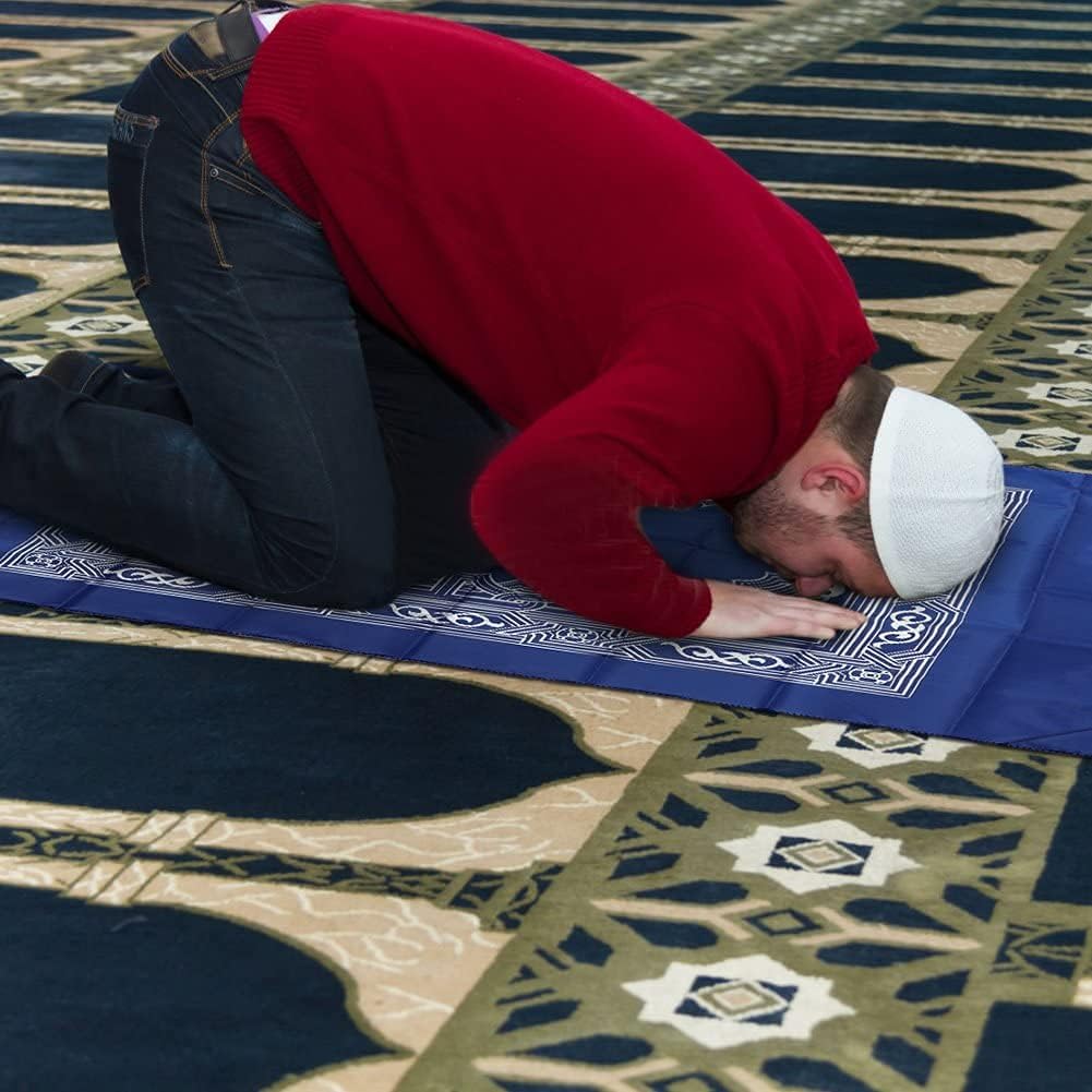 2 Alfombrillas oración viaje poliéster impermeable 23.6x39.4pulg