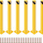 Poste bolardo seguridad 36x4.5pulg acero amarillo set 6