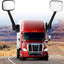Conjunto espejos capó Freightliner 08-17 plateado