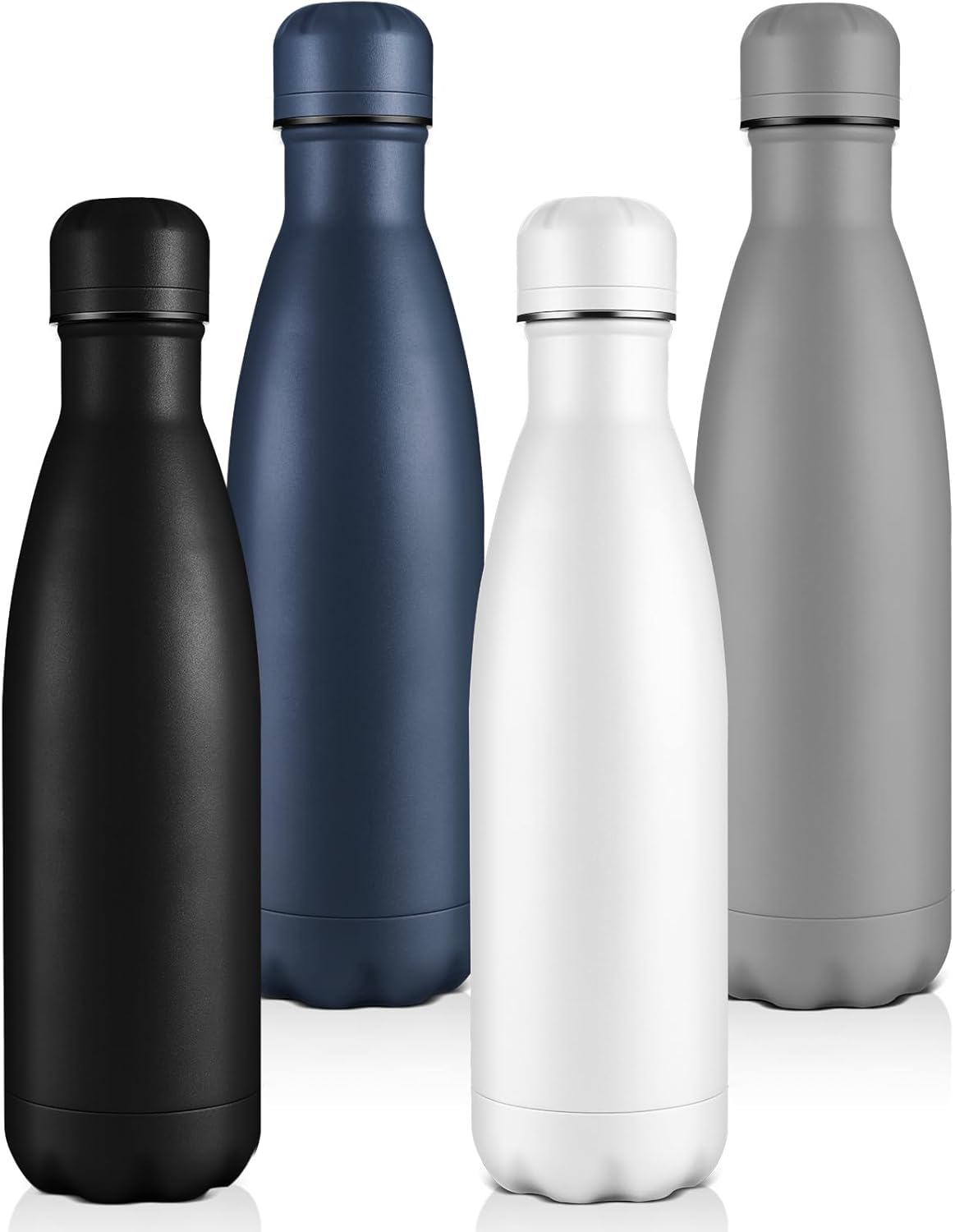 Botella agua aislada sin BPA para niños gimnasio viajes set 4