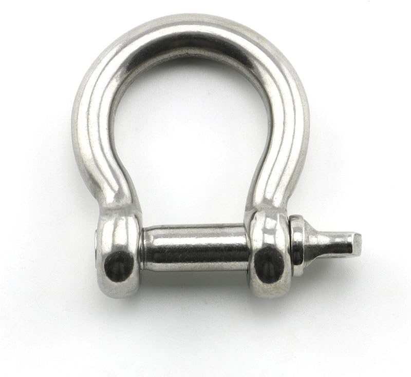 2 Unids 3/8pulg Acero Inox Grillete Arco Cuerda Supervivencia