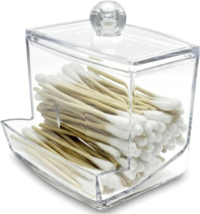 Dispensador hisopos algodón 10oz con tapa plástico