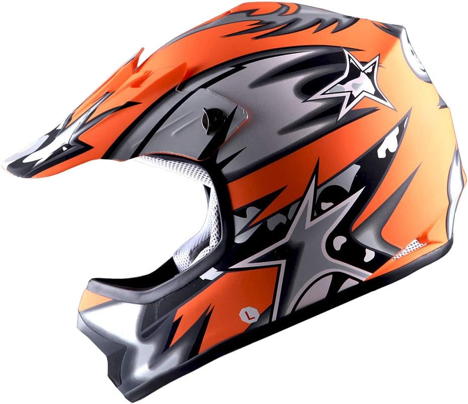 Casco Motocross Niño Negro para BMX MX ATV