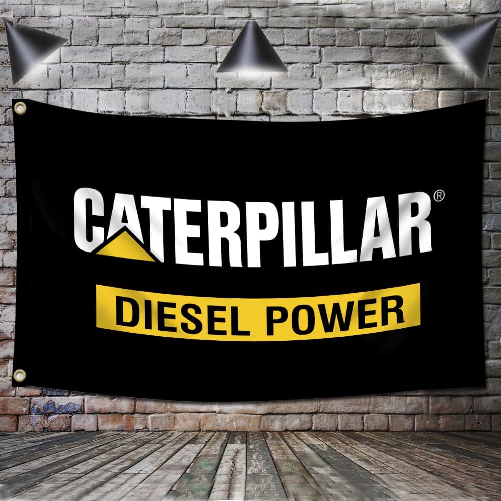 Bandera gato diesel 3x5ft decoración garage