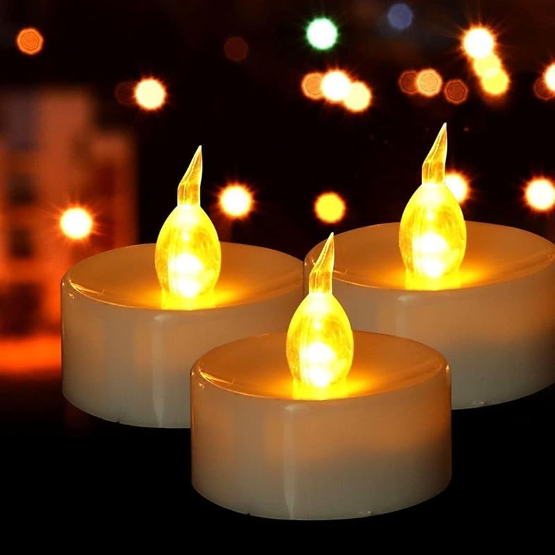 Velas LED parpadeantes pack 200 velas amarillo cálido 200h