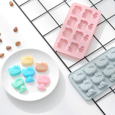 Moldes Hello Kitty fondant pastel hielo bandeja chocolate