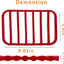2 Pzas Estantes Silicón Antiadherente para Asar Hornear Rojo