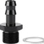 Adaptador M18x1.5 bomba combustible 3/8 púas aluminio negro