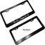 Marco placa matrícula acero inox 12x6pulg coche
