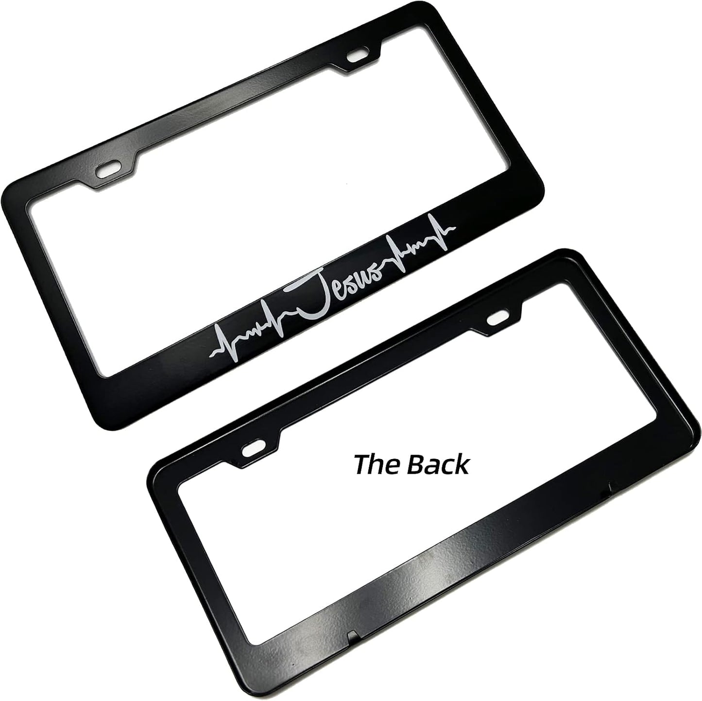 Marco placa matrícula acero inox 12x6pulg coche