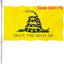 Bandera Dont Tread On Me 3x5 poliéster 240D doble cara