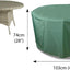 Mantel redondo resistente 40x28" verde