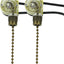 Interruptor luz ventilador techo 2uds bronce