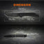 Cuchillo plegable táctico acero 14c28n mango G10 negro