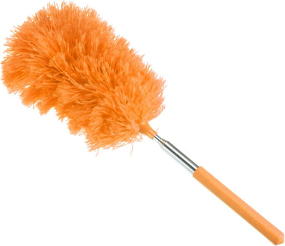 Plumero microfibra extensible 12-31.5pulg flexible naranja