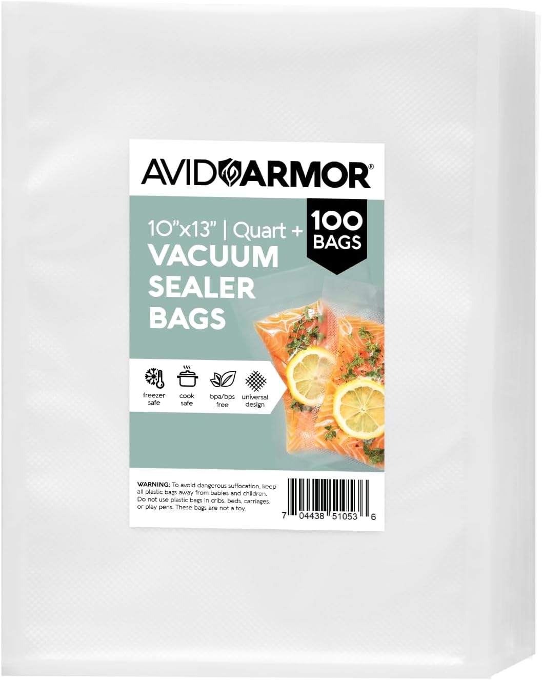 Bolsas al vacío sin BPA transparentes 100 Uds