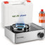 Estufa gas portátil 12000 BTU con protector viento