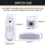 Interruptor de pared con luz LED roja para electrodomésticos