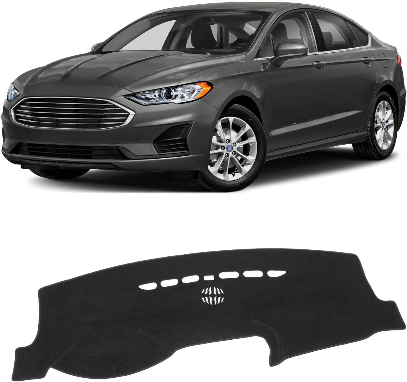 Cubierta salpicadero negra Ford Fusion 13-20 antiderrap