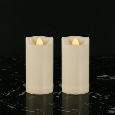 Velas LED parpadeantes 2x4" impermeables hogar eventos
