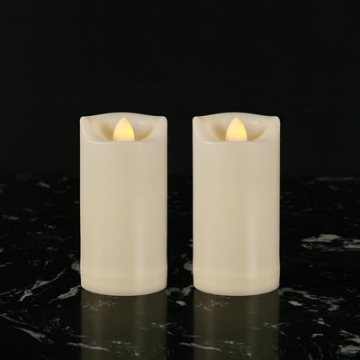 Velas LED parpadeantes 2x4" impermeables hogar eventos