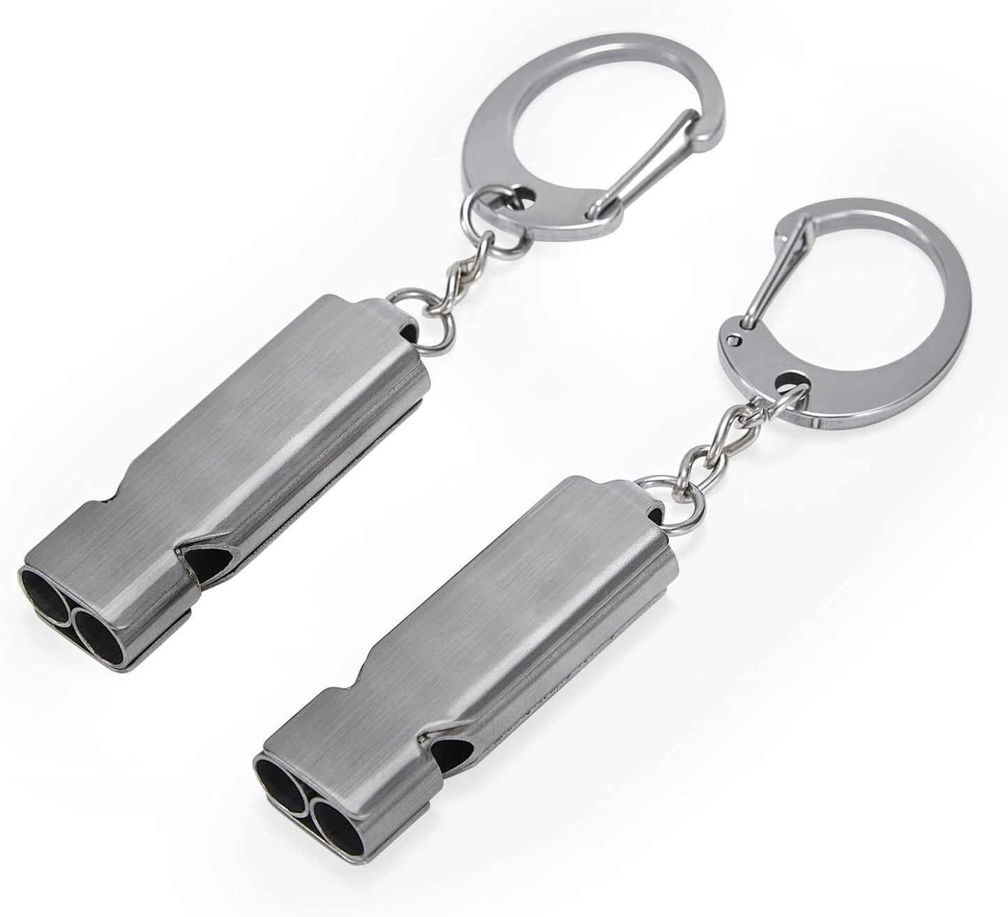 Silbato acero inox con llavero para entrenadores y deportes