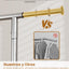 Perchero metal resistente 450lb con ruedas y cerradura