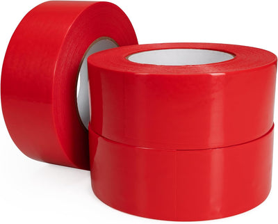 Cinta estuco roja 2pulg x60yard 3rollos UV impermeable