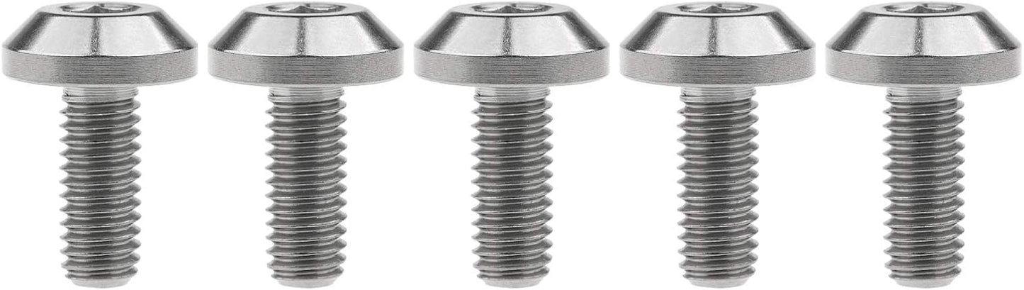 Tornillos titanio M6 x15 20 25 30 para bicicleta motocicleta