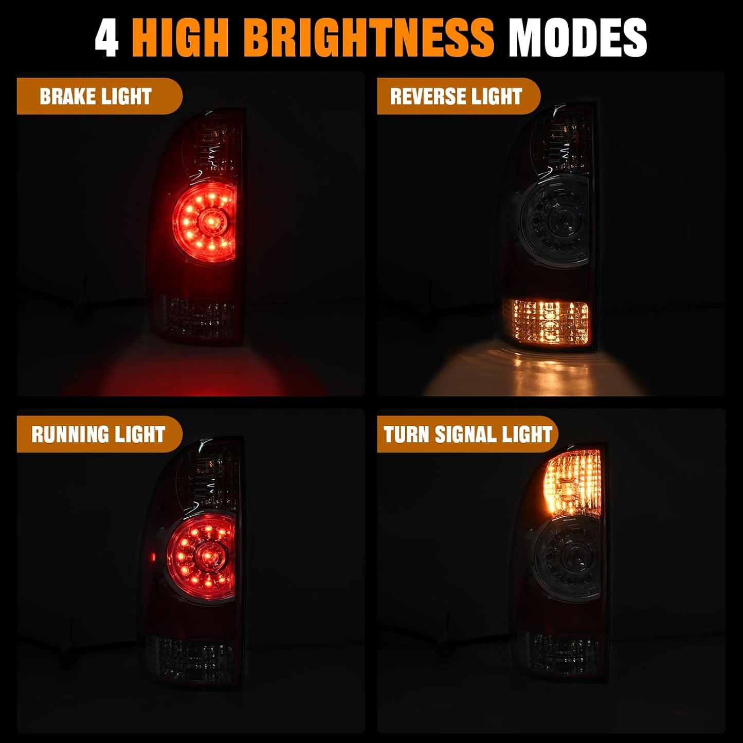 Luces traseras LED comp Toyota Tacoma 05-15 con bombillas