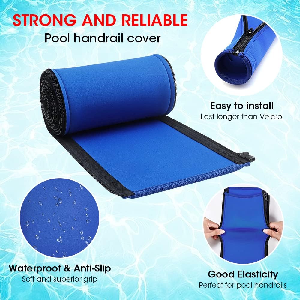 Cubierta pasamanos piscina 6ft antiderrap con cremallera
