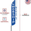 Bandera de poliéster 11.5ft para exteriores Swooper