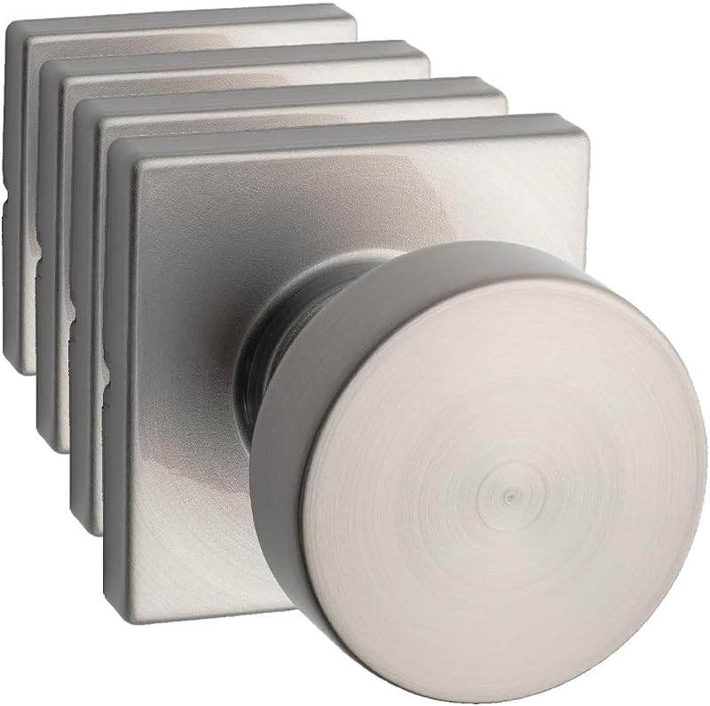Pomo puerta interior níquel satinado Microban set 4