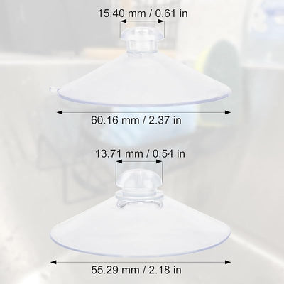 8 Pzas Soporte Esponja PVC Transparente 2.165-2.4pulg
