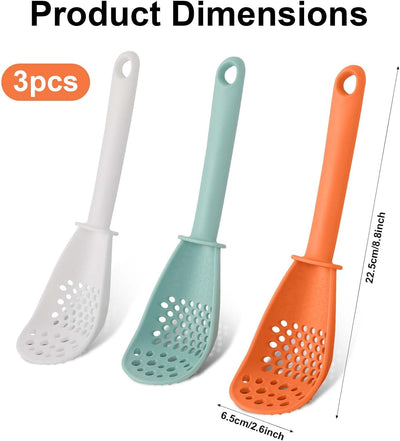 3 Cucharas Cocina Multifuncionales Rallar Moler Ajo