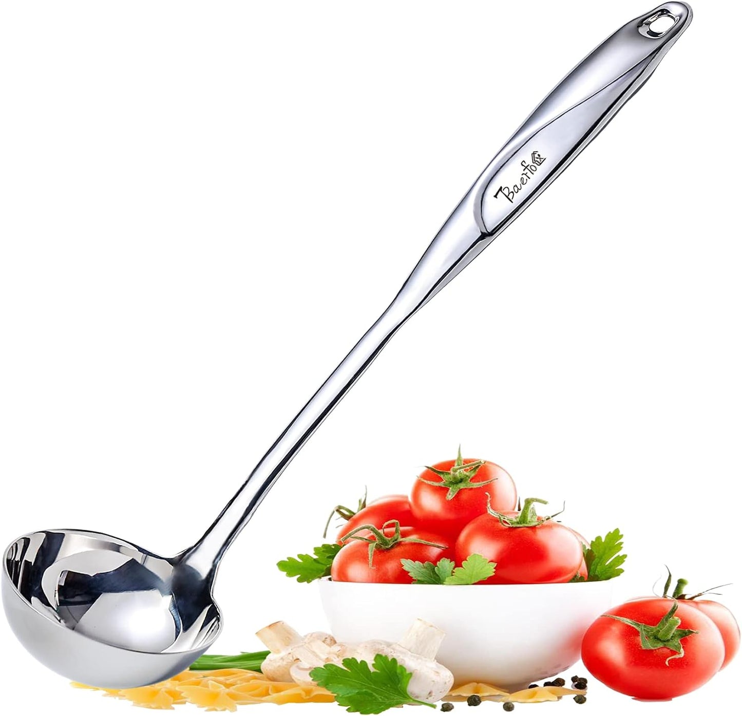 Cucharón sopa diseño a prueba de calor 4pulg
