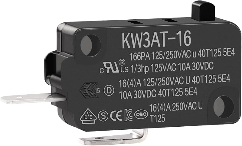 Repuesto interruptor puerta microondas KW7-0 16A 125V comp KW3AT-16