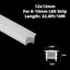 Tira LED silicona IP67 10m 12x12mm para decoración