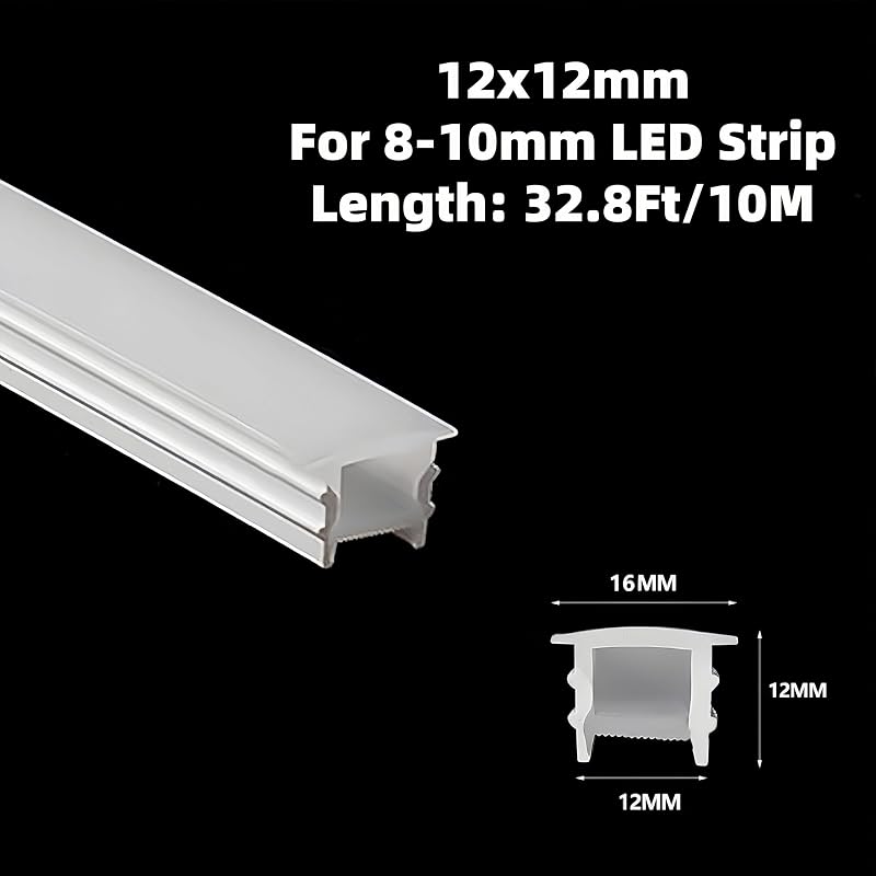 Tira LED silicona IP67 10m 12x12mm para decoración