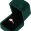 2 Cajas Terriopelo para Anillos y Pendientes Regalo