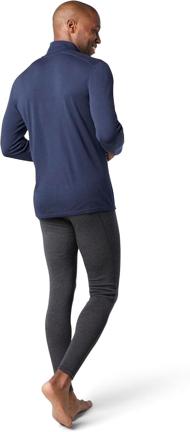 Capa base térmica merino clásica para hombre con cremallera