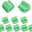 10 Conectores Bloque 5 Polos 0.100pulg 26-18 AWG Macho