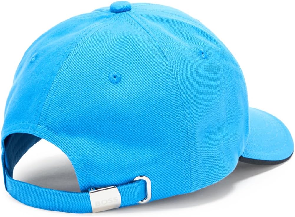 Sombrero algodón sarga con logotipo curvado hombre