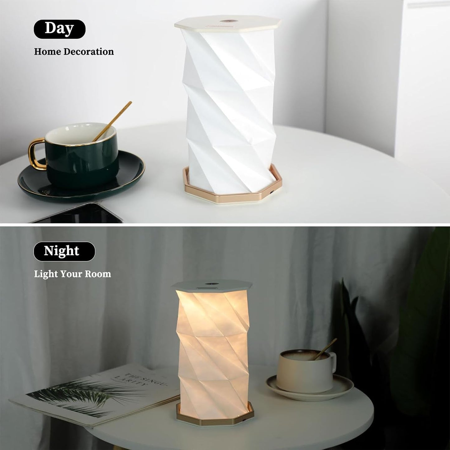 Lámpara mesa recargable inalámbrica luz nocturna táctil