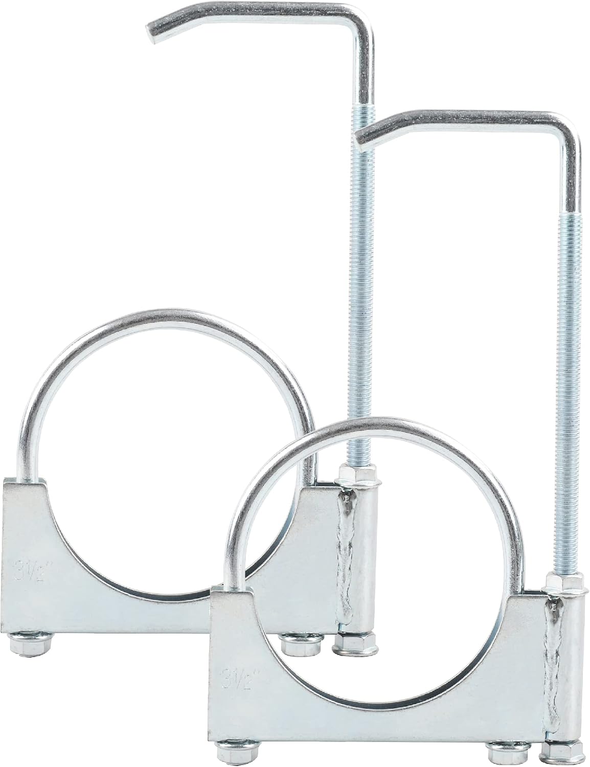 Colgador escape universal 2 Pzas abrazadera tubo 3.5